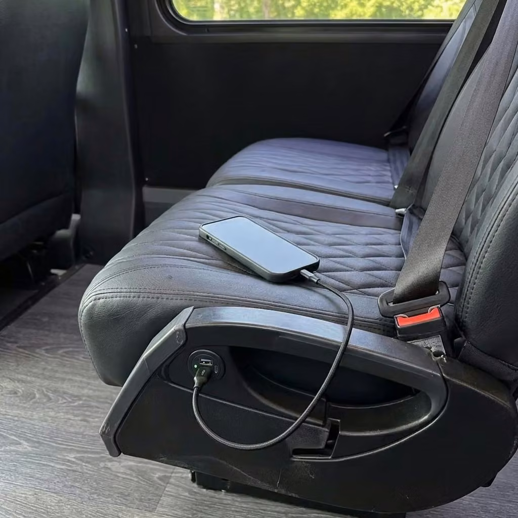 brighton 20 passenger minibus usb charging