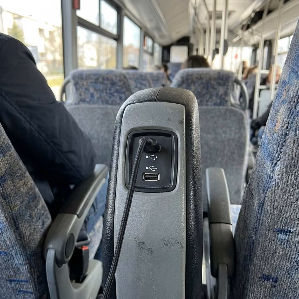 brighton 28 passenger minibus usb charging