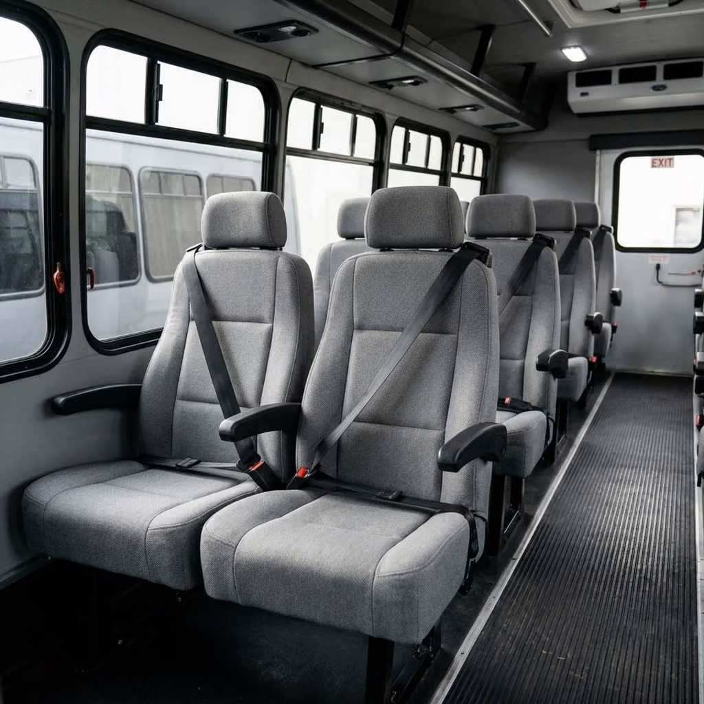 brighton 35 passenger minibus reclining seats
