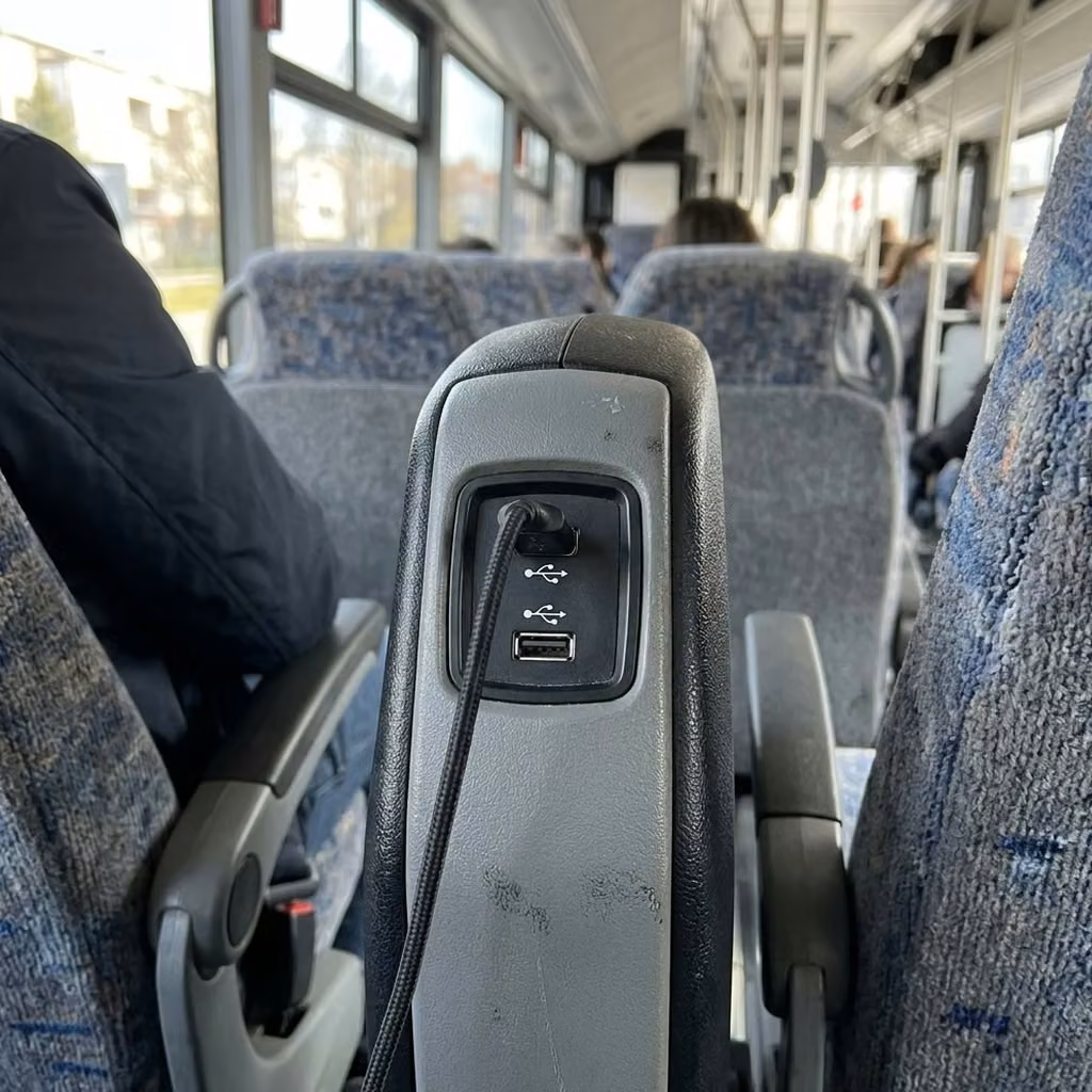 brighton 35 passenger minibus usb charging