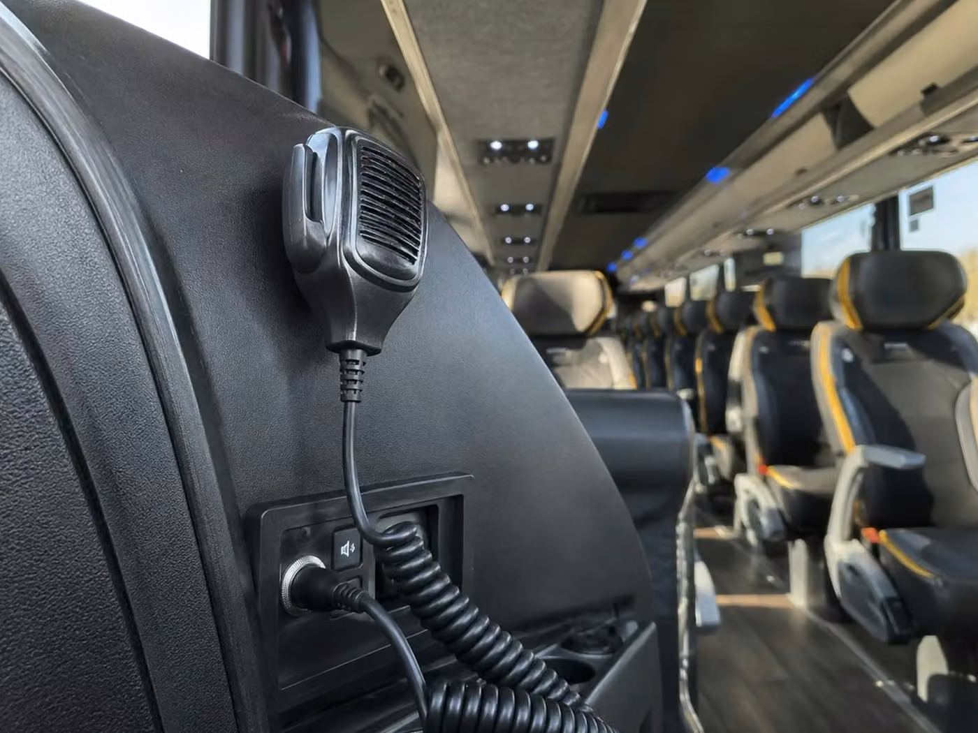 brighton 56 passenger charter bus pa system