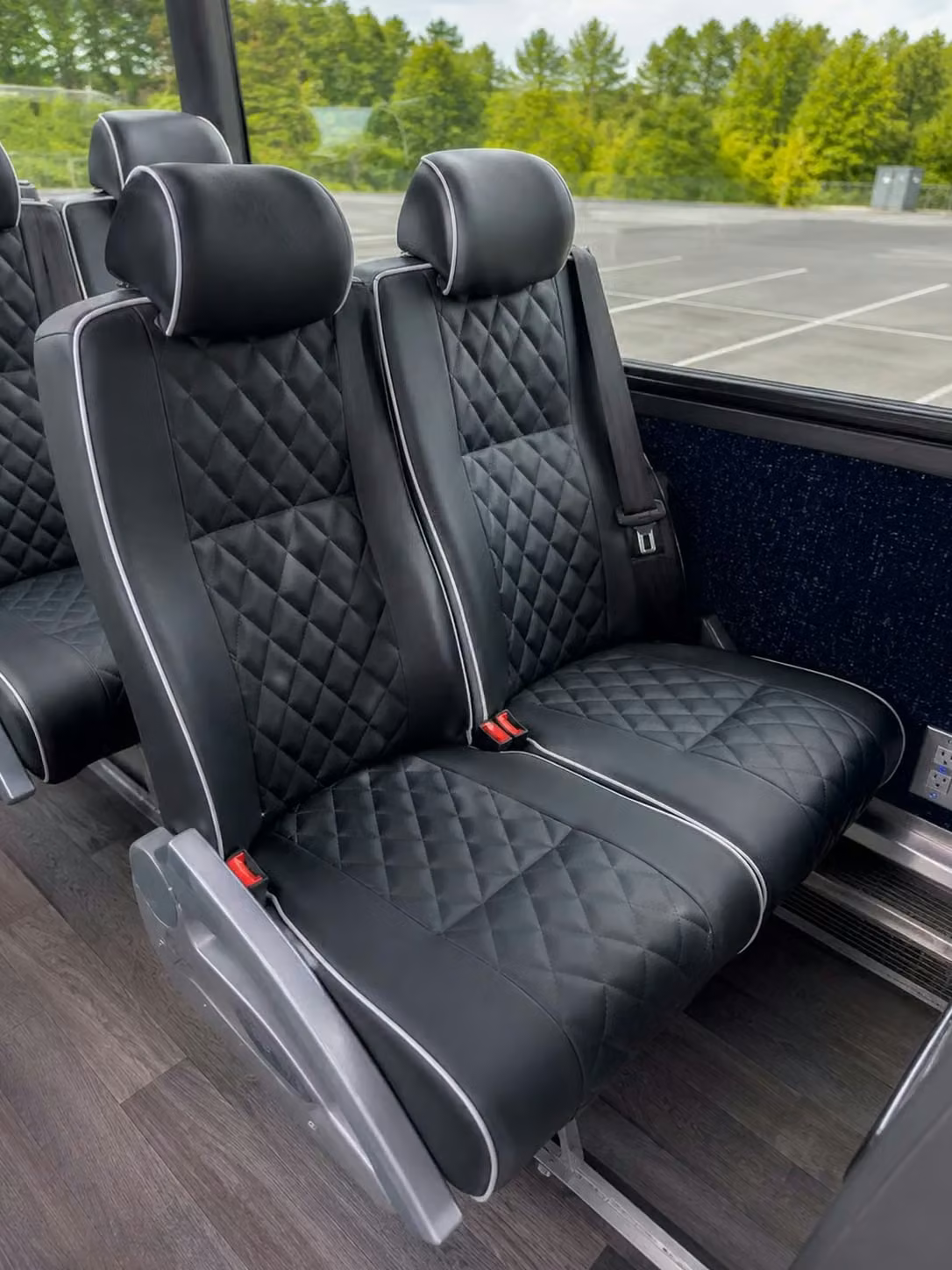 brighton 56 passenger charter bus reclining seats