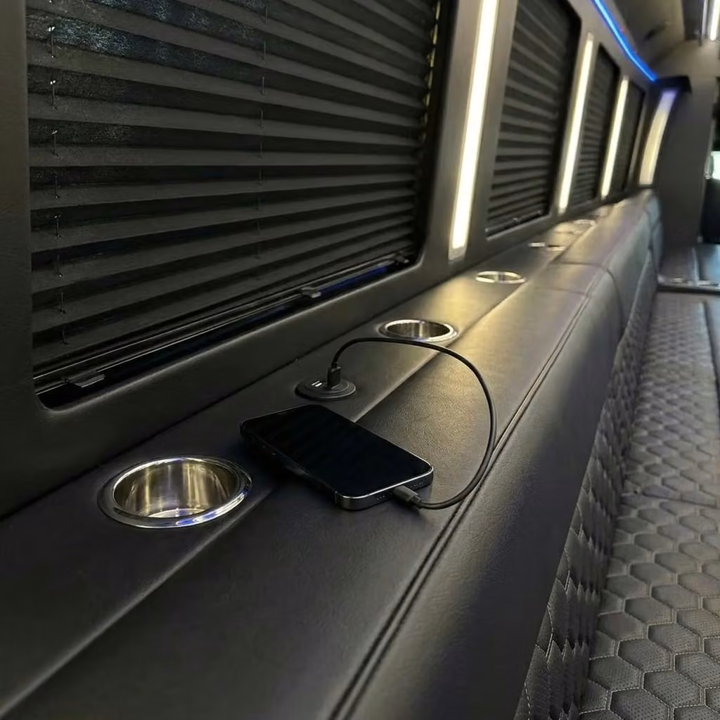 brighton party bus usb charging