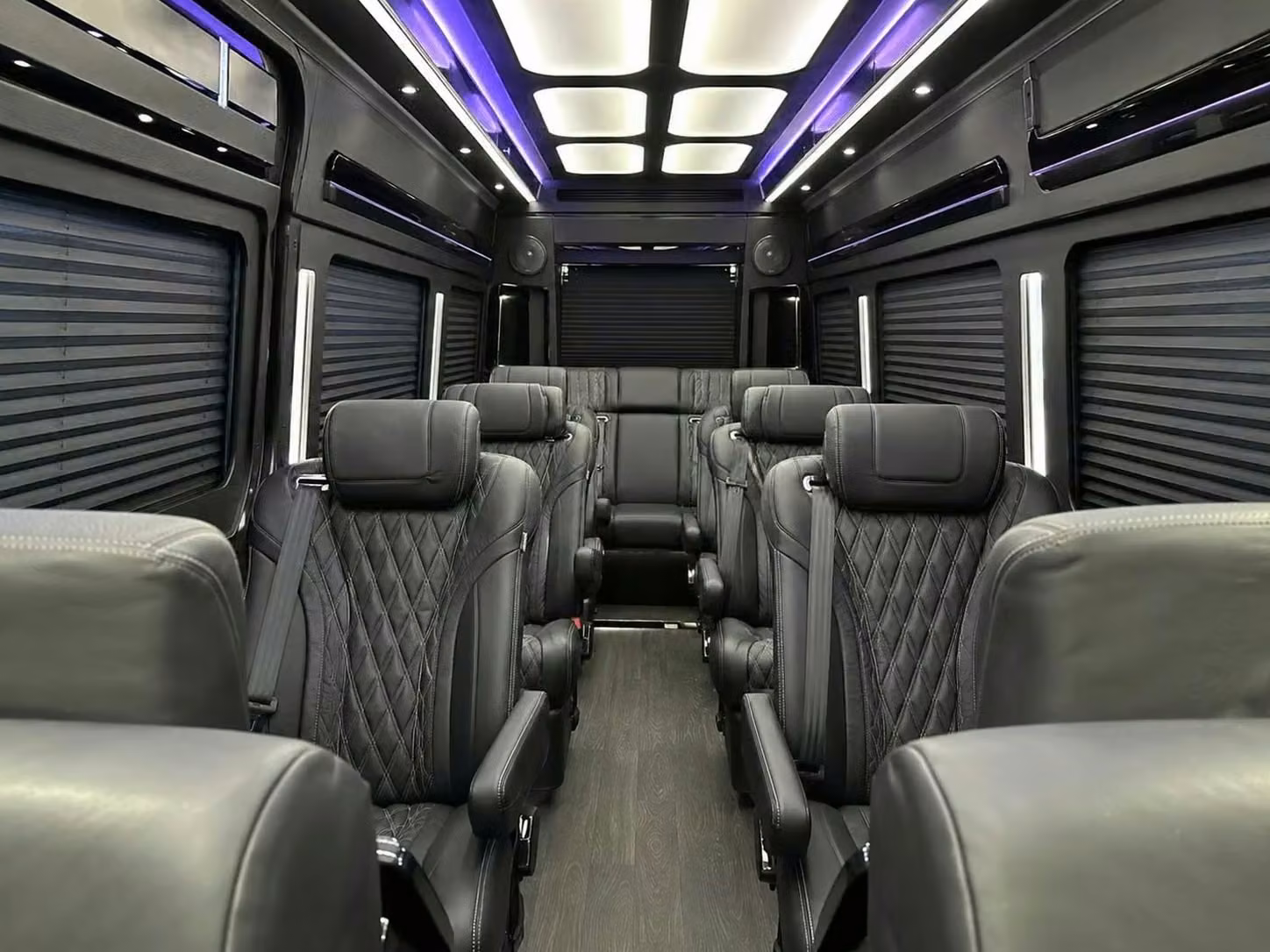 brighton sprinter van rental with driver reclining seats