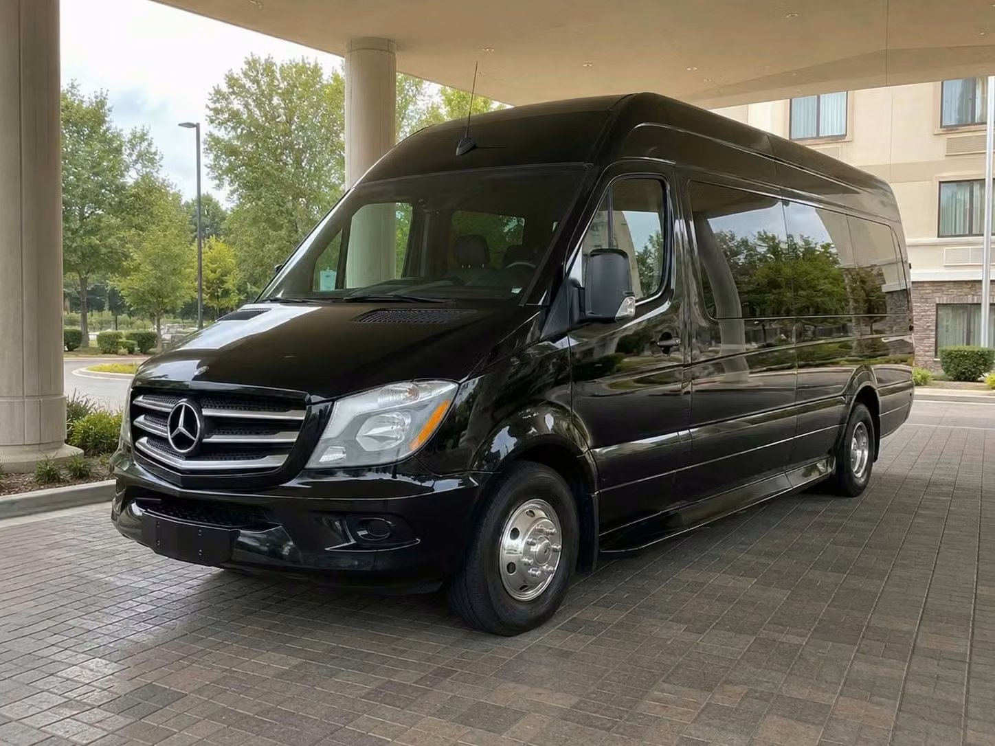 brighton sprinter van rental with driver tinted windows