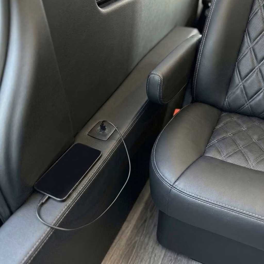 brighton sprinter van rental with driver usb charging