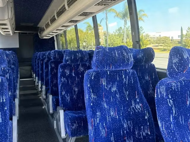 brighton charter bus interior