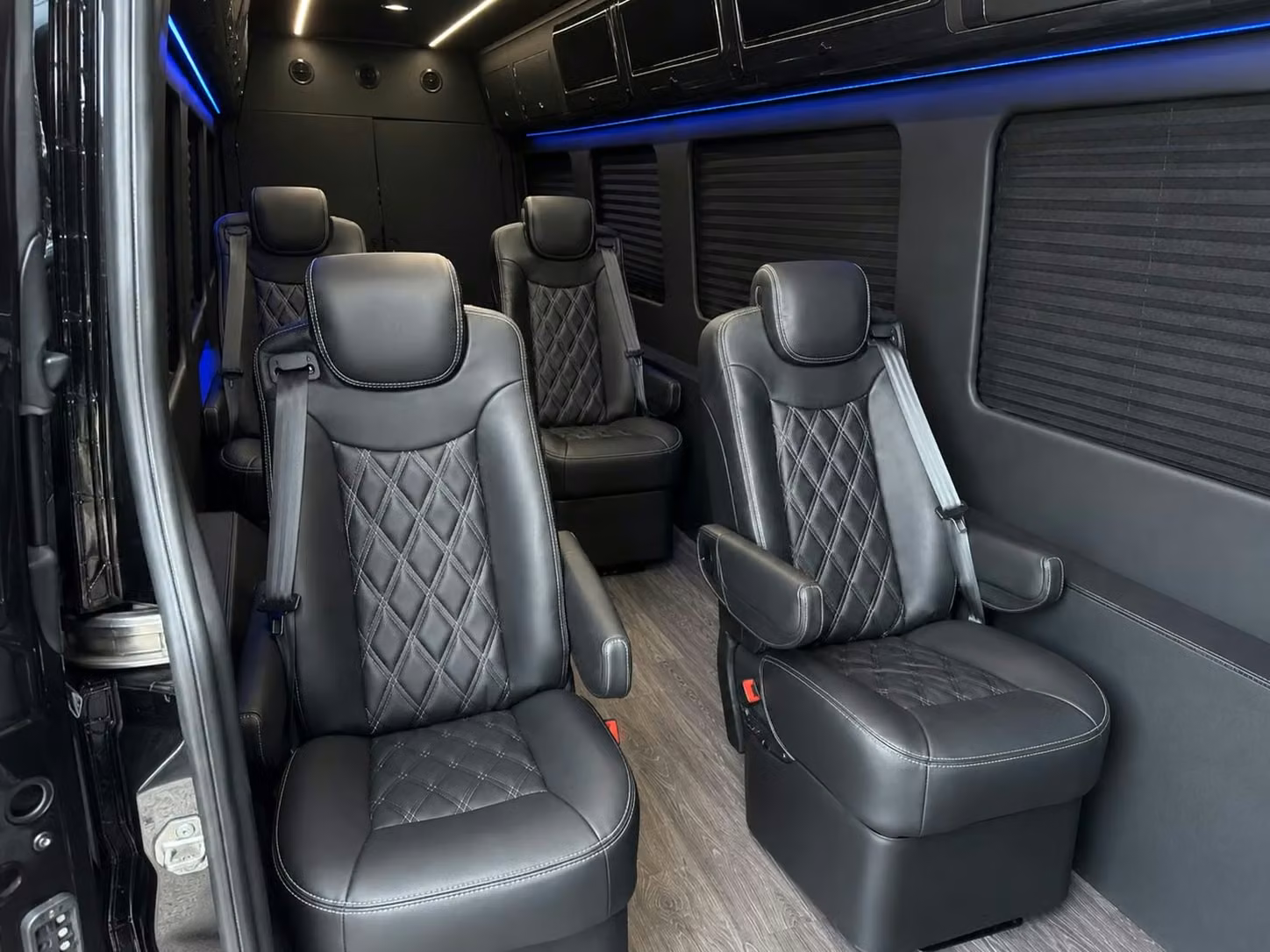 sprinter van with driver inside